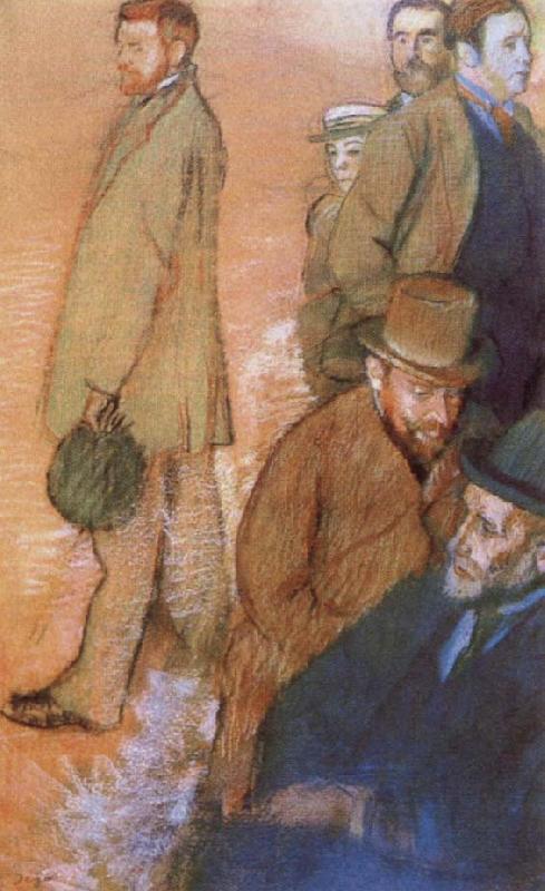 Edgar Degas Six Friends of t he Artist oil painting image